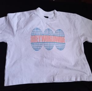 Obey Worldwide Graphic Tee Crop Top